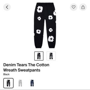 ⚡️Denim Tears Cotton Wreath Sweatpants - Small